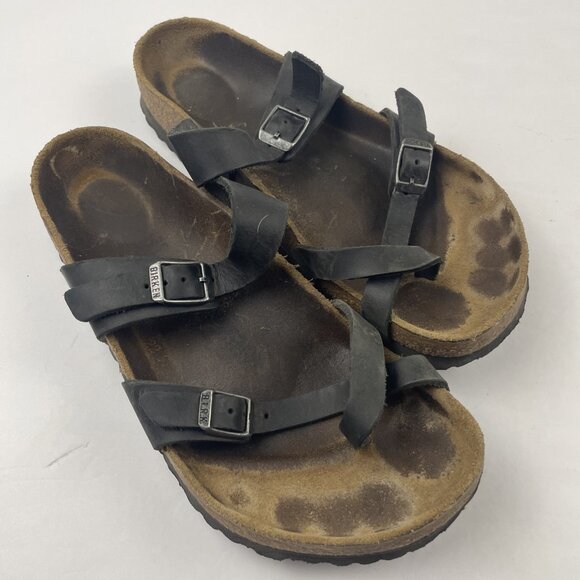 Birkenstock Mayari Sandals Women’s Sz 39 EU/8-8.5 US Mocha Birkibuc Comfort - Picture 1 of 9